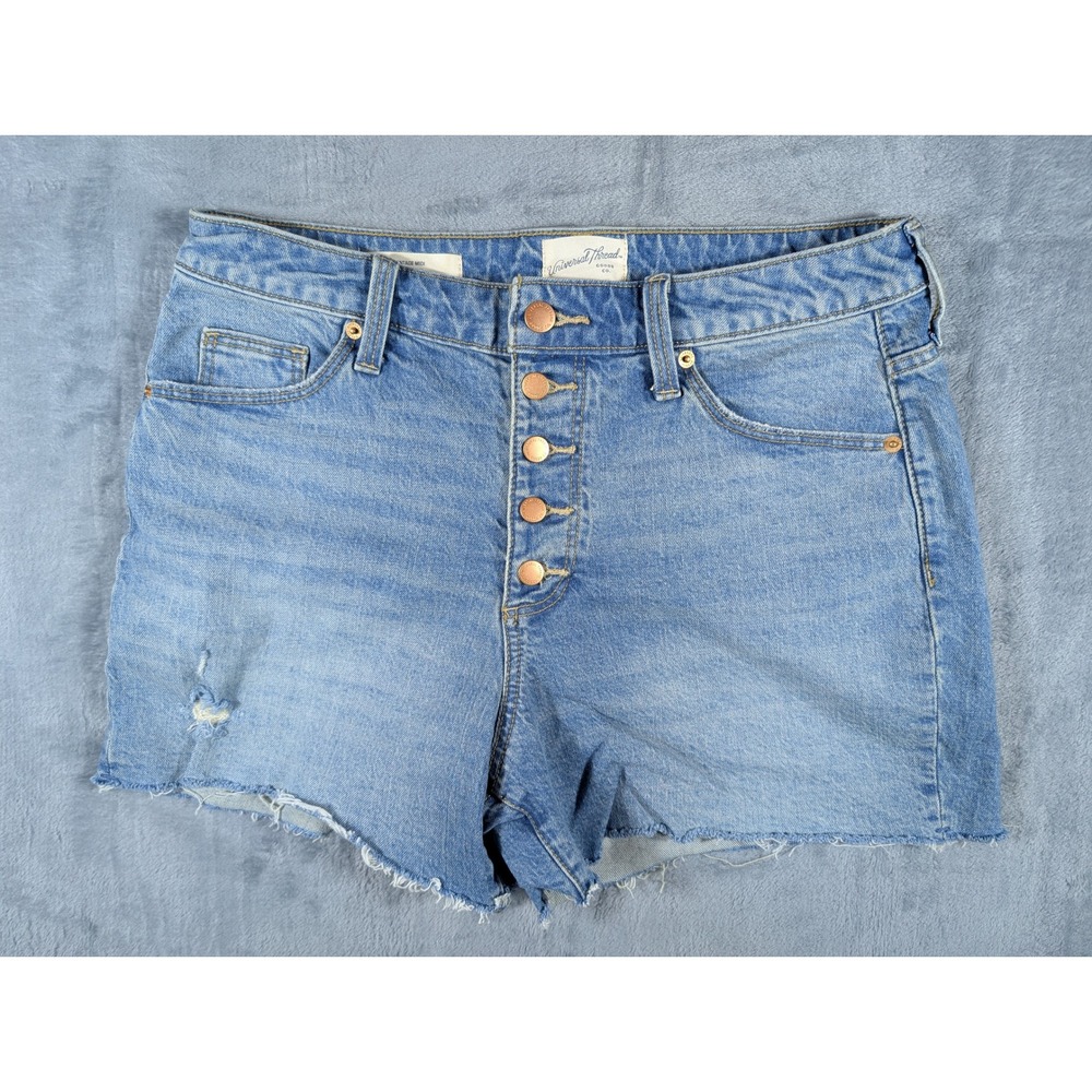 Universal Thread Women's High-Rise Denim Button Fly Jean Shorts 8/29R